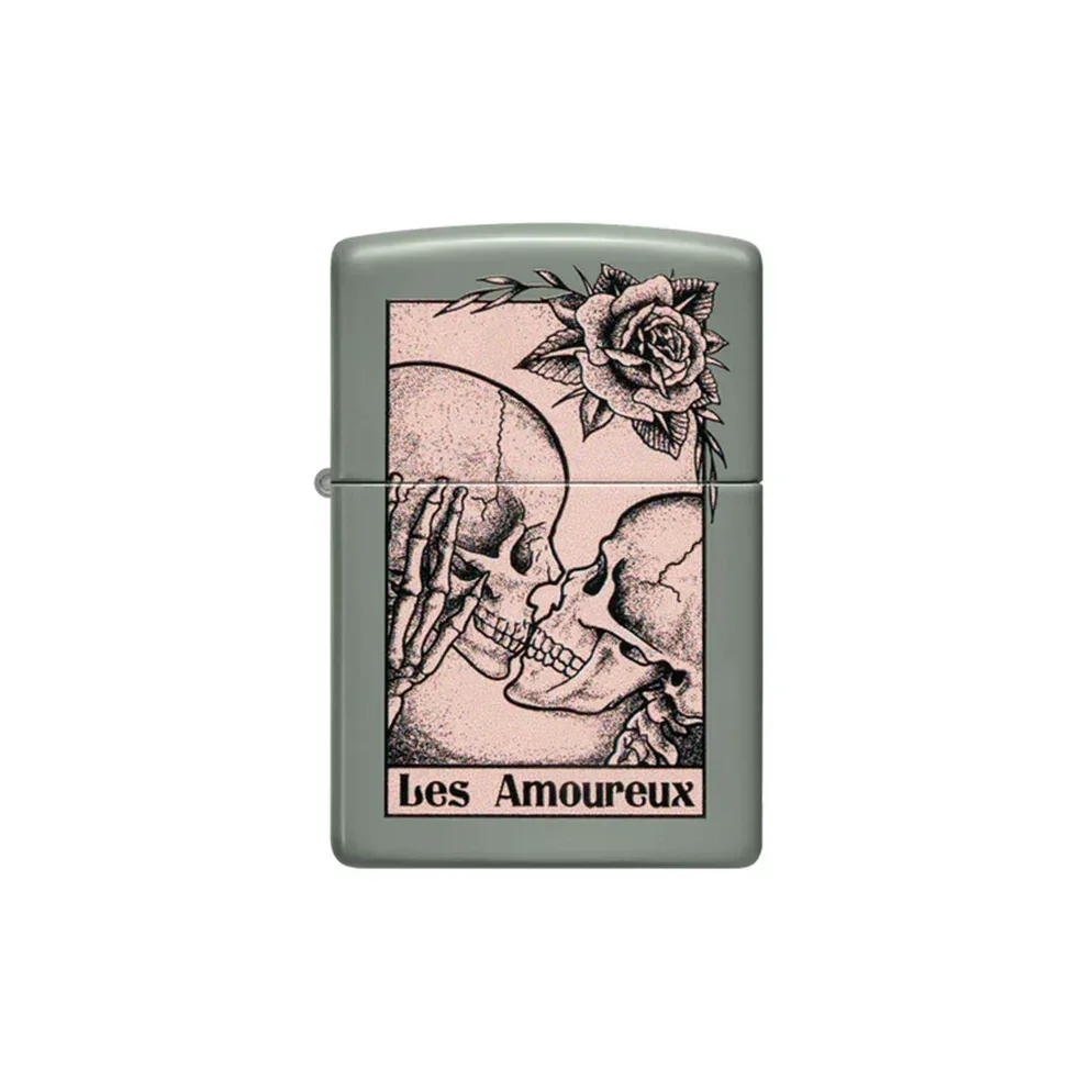 Zippo Lighter - Death Kiss Design