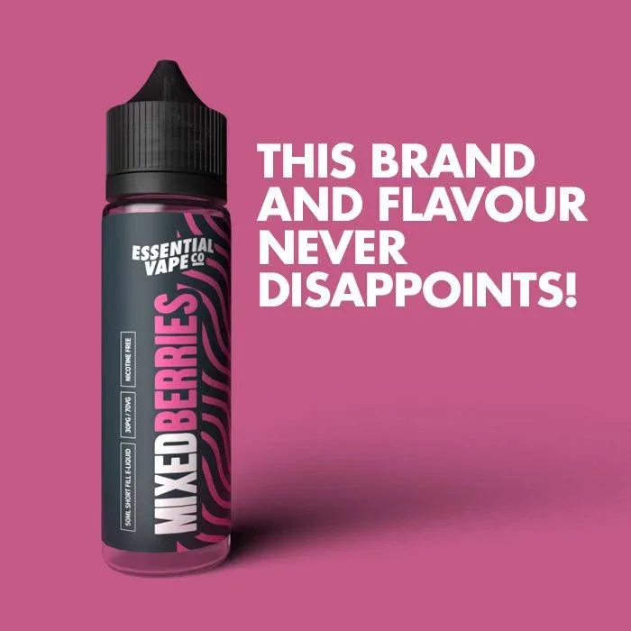 Essential Vape Co Mixed Berries 50ml Short Fill E-Liquid - Image 2