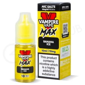 Banana Ice Nic Salt E-Liquid by Vampire Vape Max