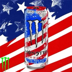 Monster Ultra Red White & Blue Razz Zero Sugar 473ml