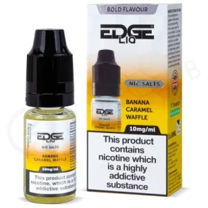 Banana Caramel Waffle Nic Salt E-Liquid by Edge Liq