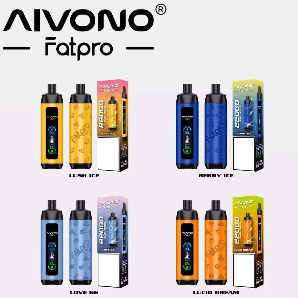 AIVONO Fatpro 22000 Puffs Hookah Digital Screen Bulk Buy Rechargeable Disposable Vapes Wholesale
