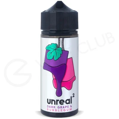 Dark Grape & Bubblegum Shortfill E-Liquid by Unreal 2 100ml