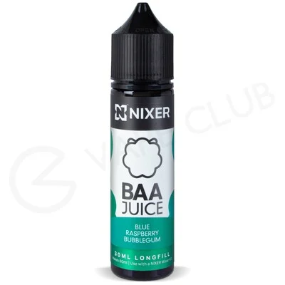 Blue Raspberry Bubblegum Longfill Concentrate by Nixer x Baa Juice