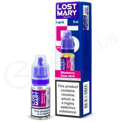Blueberry Rose Mint Nic Salt E-Liquid by Lost Mary