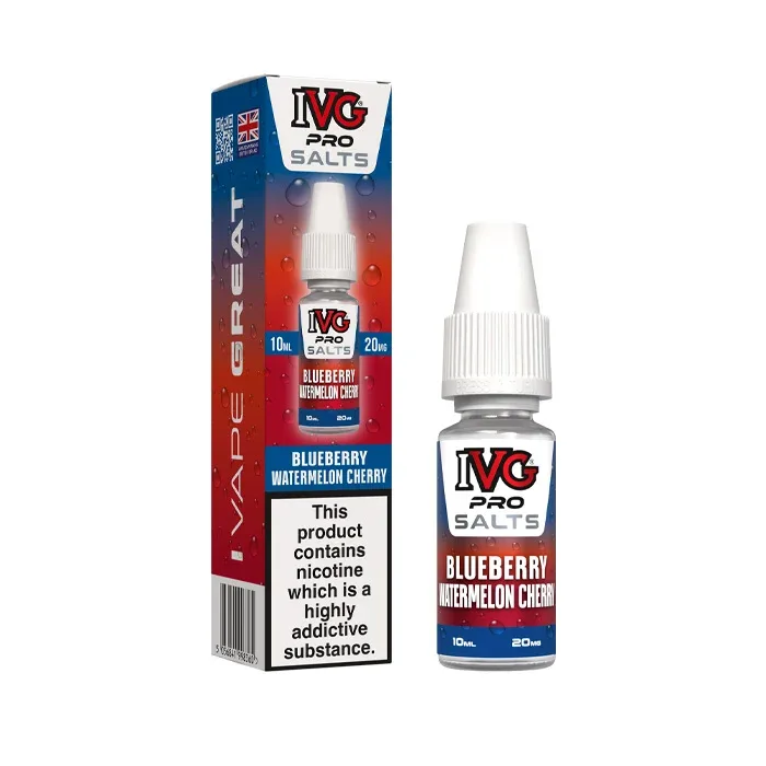 Blueberry Watermelon Cherry Nic Salt E-Liquid by IVG Pro