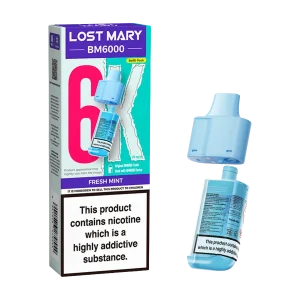 Fresh Mint Lost Mary BM6000 Refill Pack