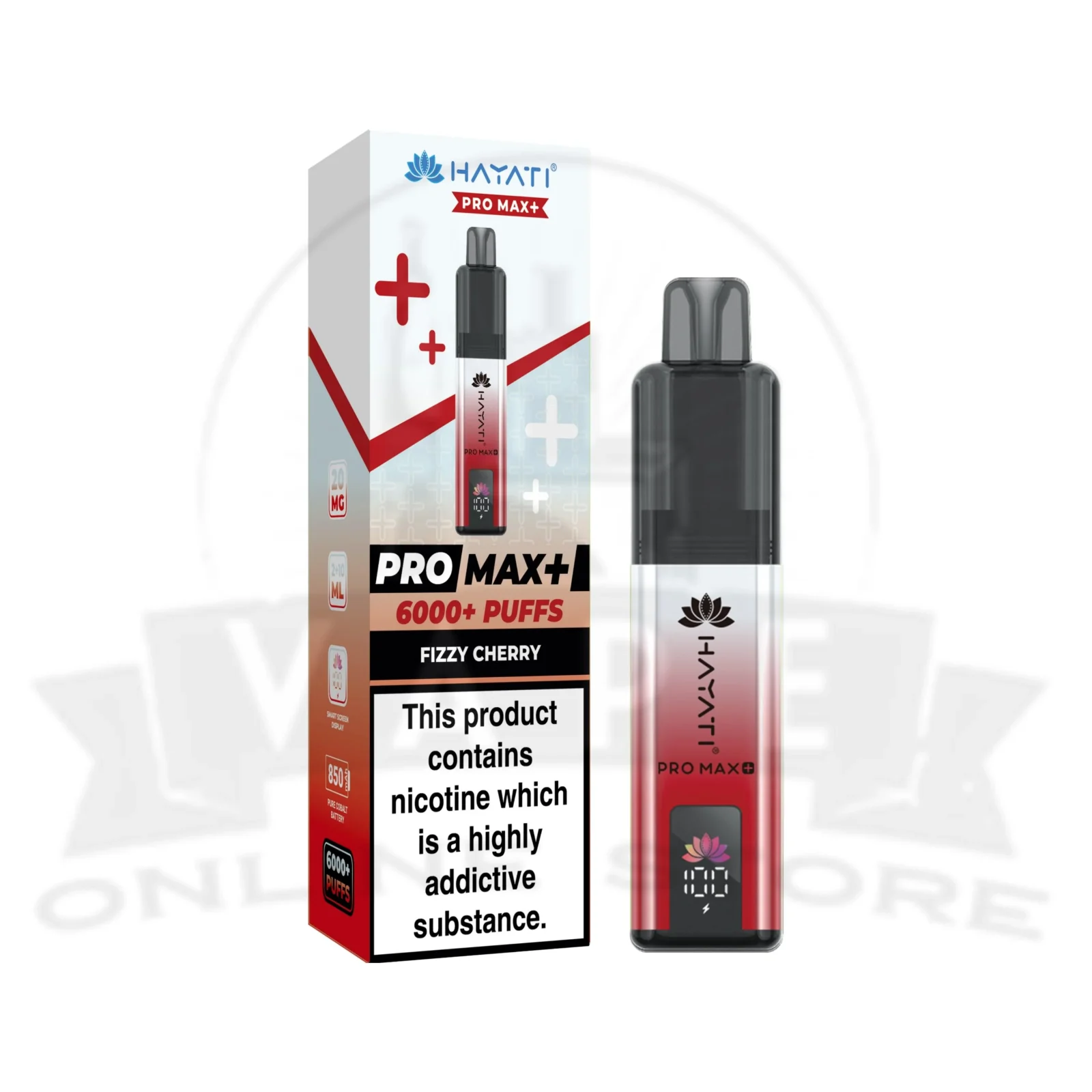 Fizzy Cherry Hayati Pro Max Plus 6000 Puffs Pod Kit