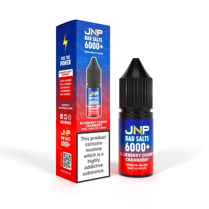 Blueberry Cherry Cranberry Nicotine Salt by JNP Bar Salts 6000+