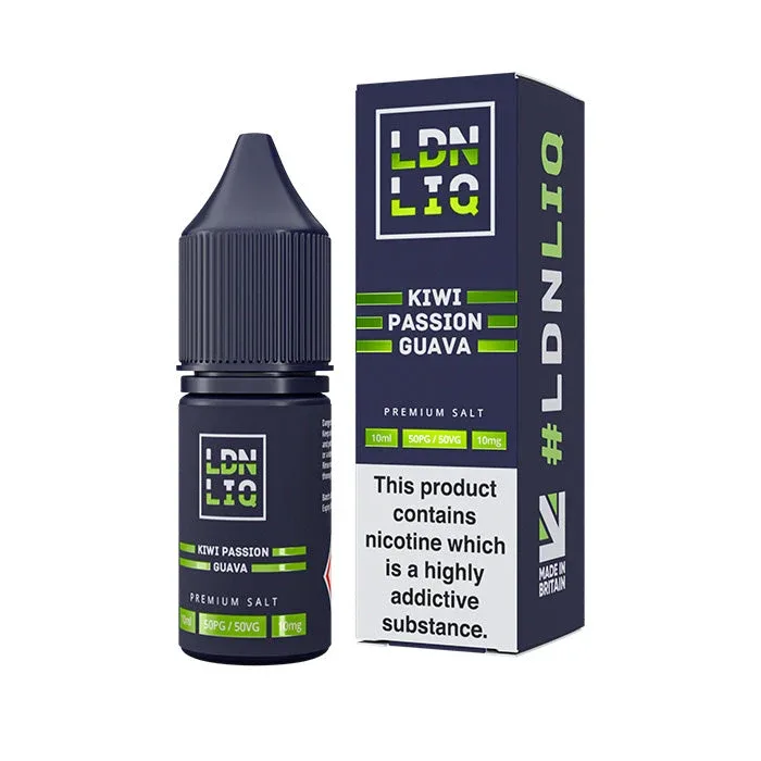 Kiwi Passion Guava 10ml Nic Salt E-Liquid by LDN LIQ - Add On