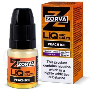 Peach Ice Nic Salt E-Liquid by Zorva Liq