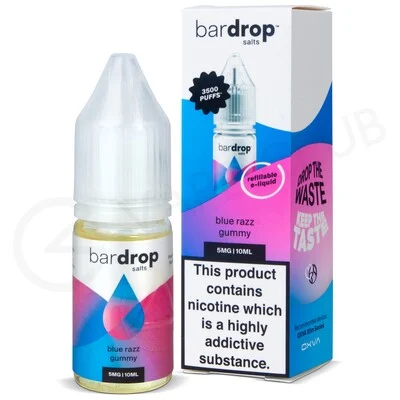Blue Razz Gummy Nic Salt E-Liquid by Bar Drop Salts