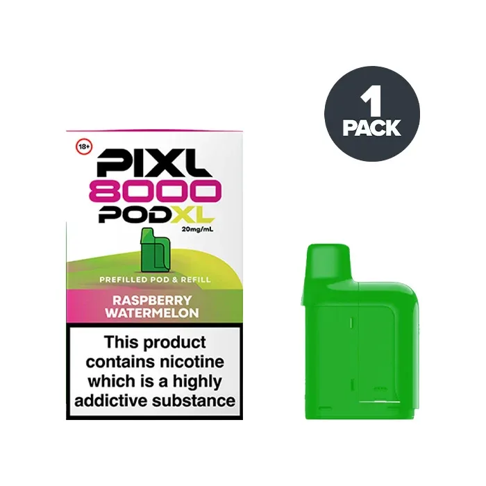 Raspberry Watermelon PIXL 8000 Prefilled Pods