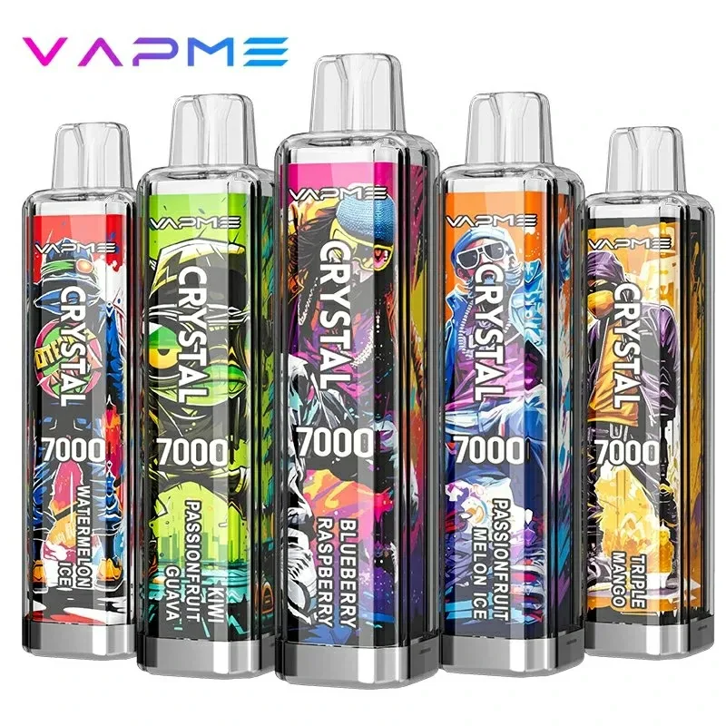 VAPME CRYSTAL 7000 Puffs Bulk Buy Rechargeable Disposable Vapes Wholesale