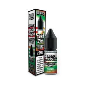 Strawberry Gummy Nic Salt E-Liquid by Seriously Pod Fill