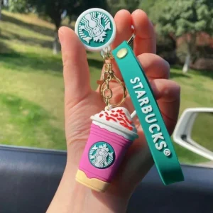 Starbucks Pink Cup Keychain