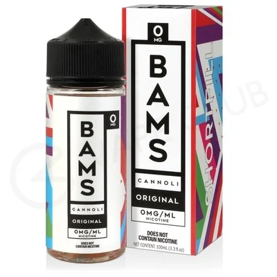 Original Shortfill E-Liquid by Bams Cannoli 100ml