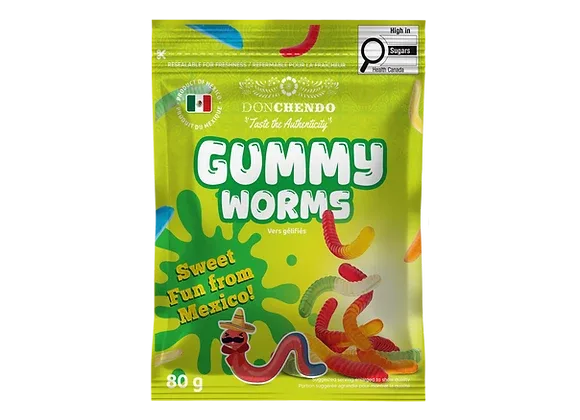 Don Chendo Gummy Worms 100g