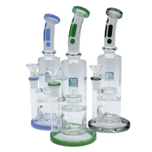 Infyniti 10" Bent Neck Bong W/ Barrel Perc