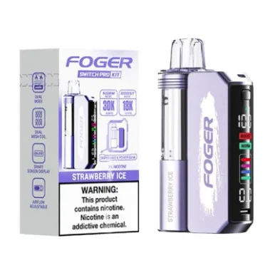 FOGER SWITCH PRO KIT 30,000 PUFFS VAPE (STRAWBERRY ICE)