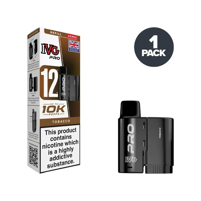 Tobacco IVG Pro 12 Refill Pack