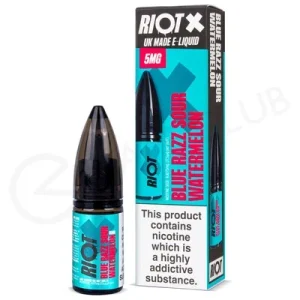 Blue Razz Sour Watermelon Nic Salt E-Liquid by Riot X