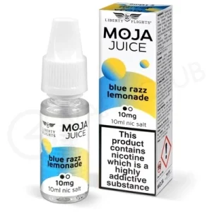 Blue Razz Lemonade Nic Salt E-Liquid by Moja Juice