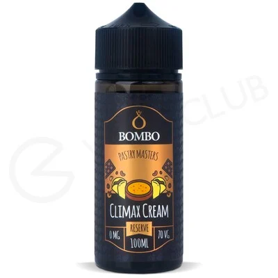 Climax Cream Reserve Shortfill E-Liquid by Bombo Pastry Masters 100ml