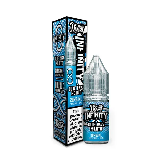 Blue Razz Mojito Nic Salt E-Liquid by Doozy Infinity