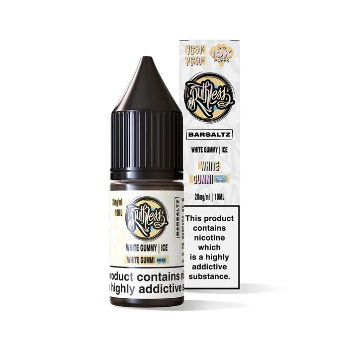 White Gummi on Ice Nicotine Salt by Ruthless
