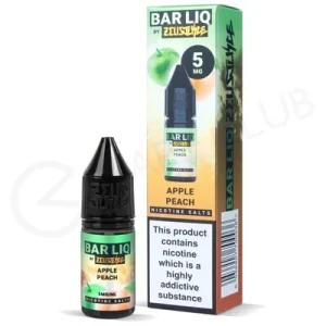 Apple Peach Nic Salt E-Liquid by Bar Liq