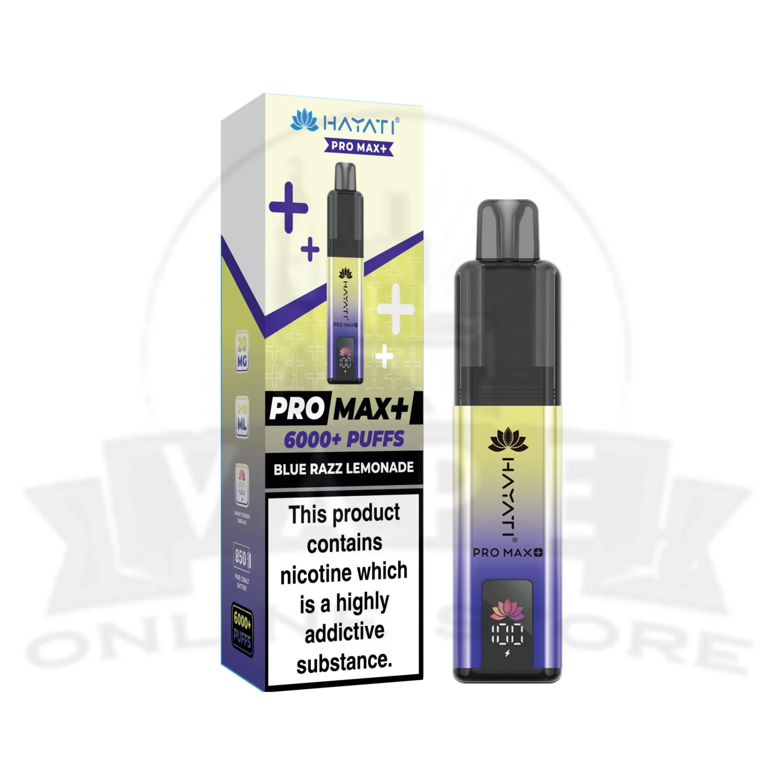 Blue Razz Lemonade Hayati Pro Max Plus 6000 Puffs Pod Kit