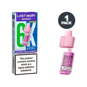 Blueberry Cherry Cranberry Lost Mary BM6000 Refill Pack