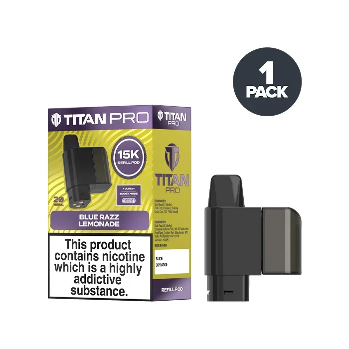 Blue Razz Lemonade Titan Pro 15K Refill Pack