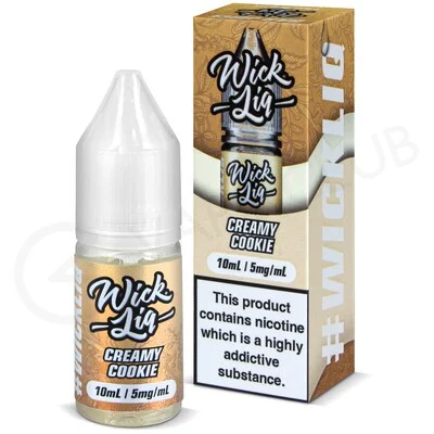 Creamy Cookie Nic Salt E-Liquid by Wick Liq Bar Juice