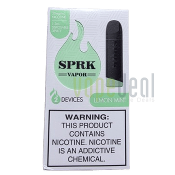 SPRK Disposable Pods 400 Puffs - 2 Pack Devices - Lemon Mint