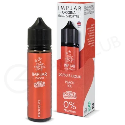 Peach Ice Shortfill E-Liquid by Imp Jar 50ml