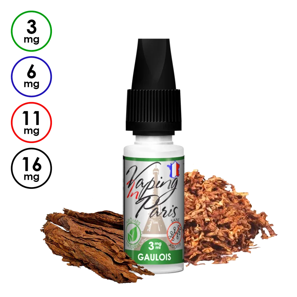 Vaping in Paris – Gaulois (6mg, 11mg Nicotine) 10ml LV