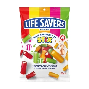 Life Savers Stix Mixed Sherbet Fizz 200 g