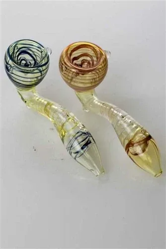 4.5" Sherlock Shape Soft Glass Hand Pipe