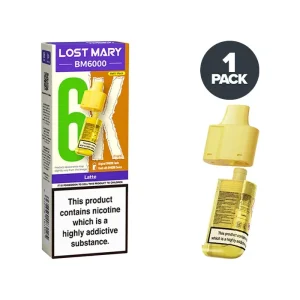 Latte Lost Mary BM6000 Refill Pack