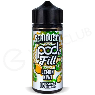 Lemon Kiwi Shortfill E-Liquid by Seriously Pod Fill x2 100ml