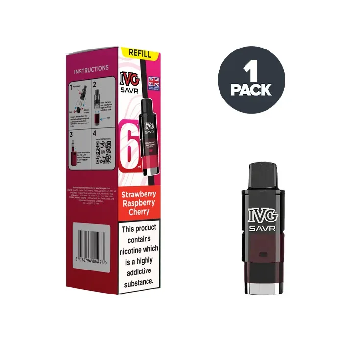 Strawberry Raspberry Cherry IVG Savr Refill Pack