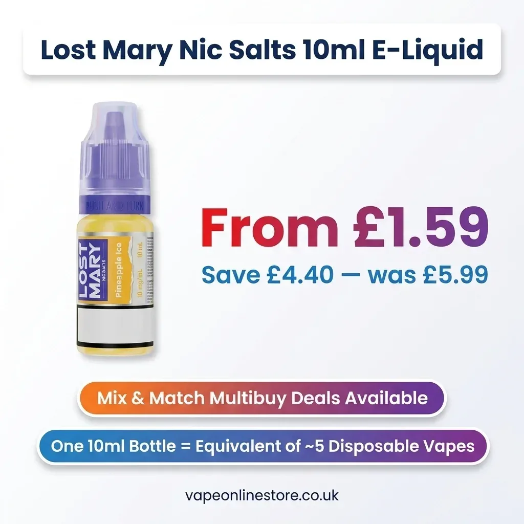 Lost Mary Nic Salts 10ml E-Liquid | 10 & 20mg From £1.59 - Image 2