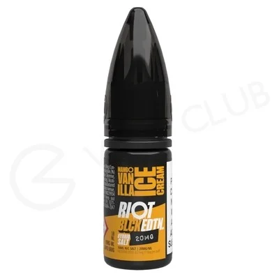 Mango Vanilla Ice Cream Hybrid Salt E-Liquid by Riot Squad Black Edition