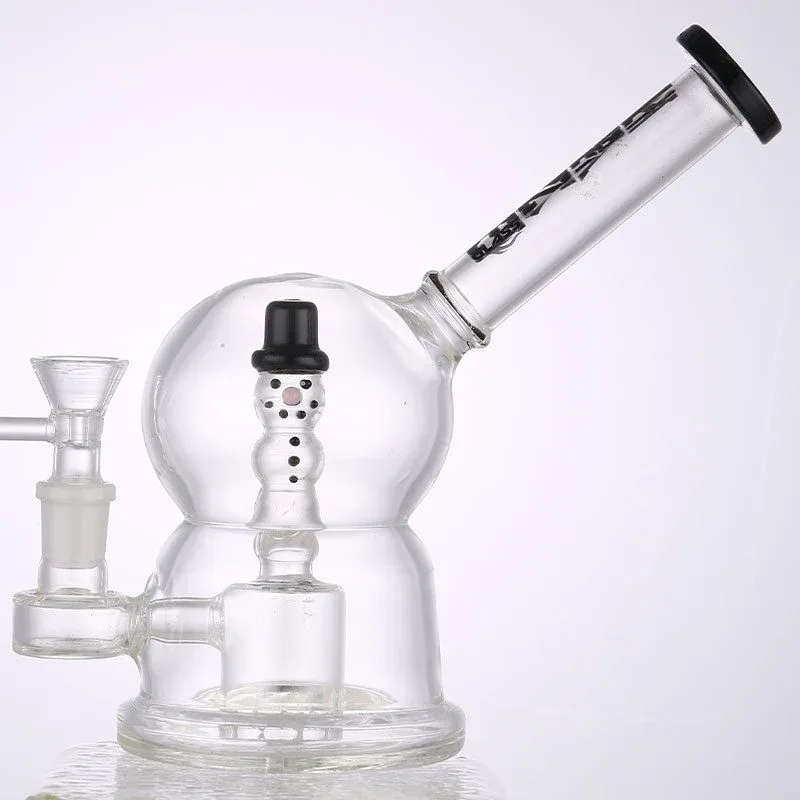 Haze 8″ Glass Snowman Bong - Image 2
