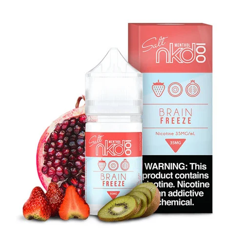 Naked 100 Strawberry Pom AKA Brain Freeze Nic Salt 30ml