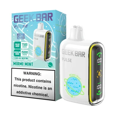 GEEK BAR PULSE 5% NIC 15000 PUFFS VAPE (MIAMI MINT)