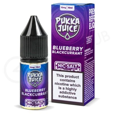 Blueberry Blackcurrant Nic Salt E-Liquid by Pukka Juice