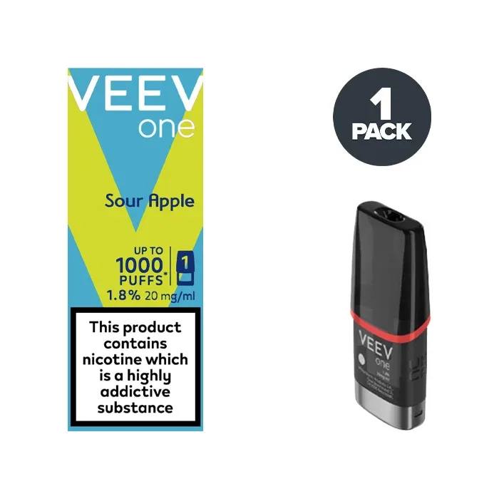 Sour Apple Veev One Single Prefilled Pod